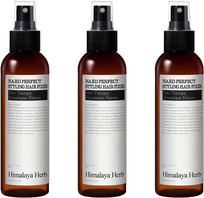 나드 부케가르니 퍼펙트 스타일링 헤어 픽서, 3개, 200ml
