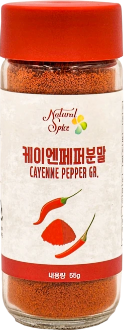 내츄럴스파이스 케이엔페퍼분말, 55g, 1개 - 쿠팡