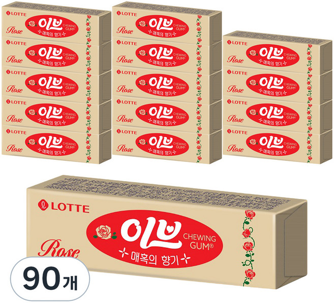 롯데웰푸드 이브로즈, 26g, 90개