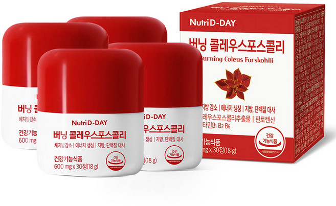 뉴트리디데이 버닝 콜레우스 포스콜리, 30정, 4개