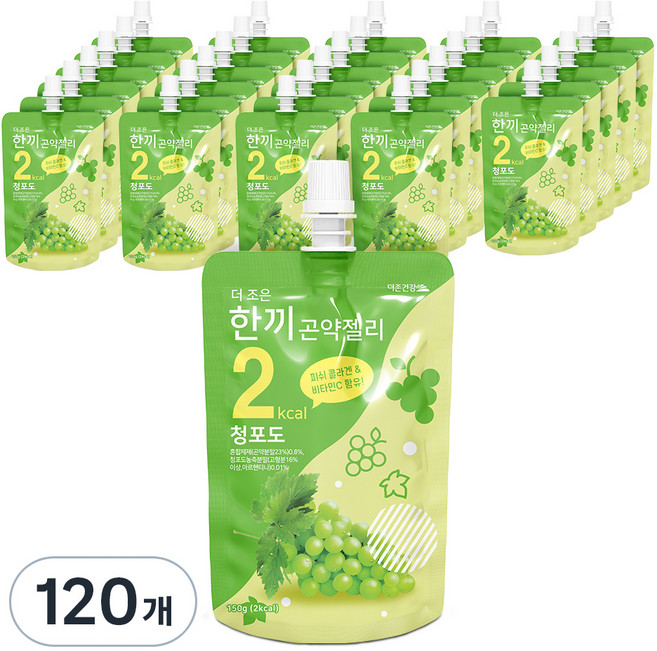더존건강 더조은 한끼곤약젤리 청포도, 150ml, 120개