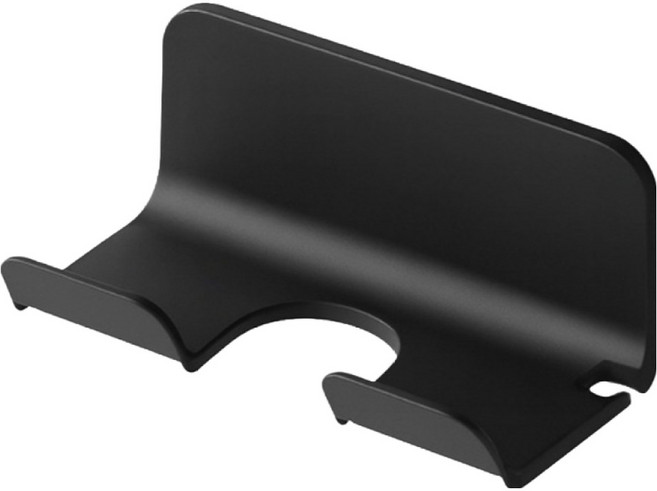 홈나나 강력 무타공 공중부양 욕실 화장대 드라이기 거치대, 블랙, 1개