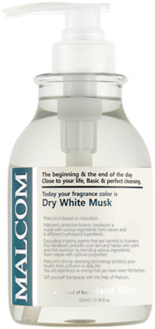 말콤 핸드워시 드라이 화이트머스크, 520ml, 1개