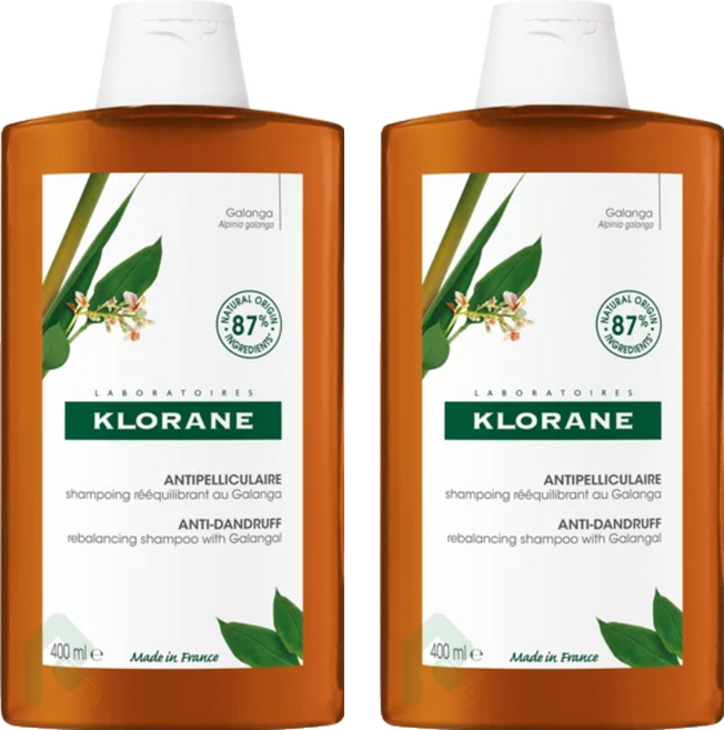 KLORANE 蔻蘿蘭 速效抗屑洗髮精 400ml 2入 不添加矽靈, 800ml, 1組