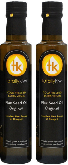 totally kiwi 冷壓初榨亞麻仁油, 500ml, 2瓶