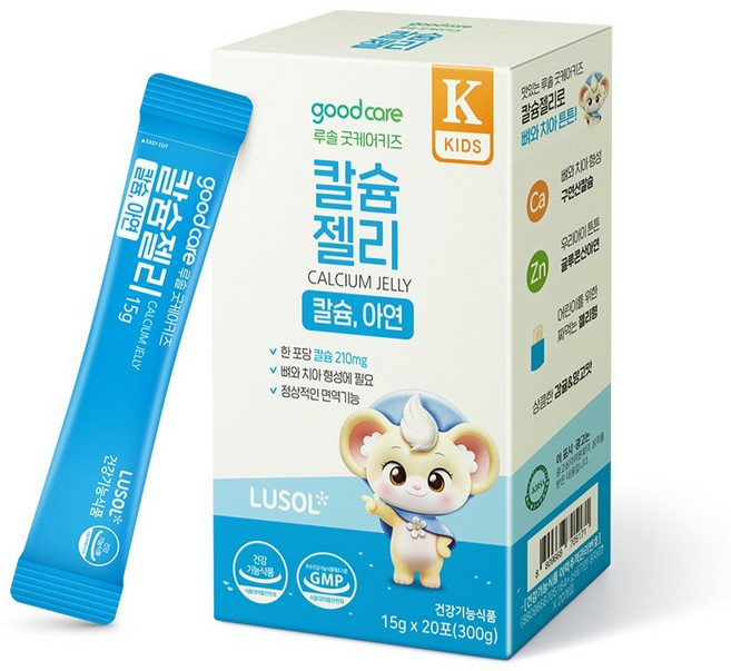 루솔 굿케어키즈 칼슘젤리 20p, 300g, 1개