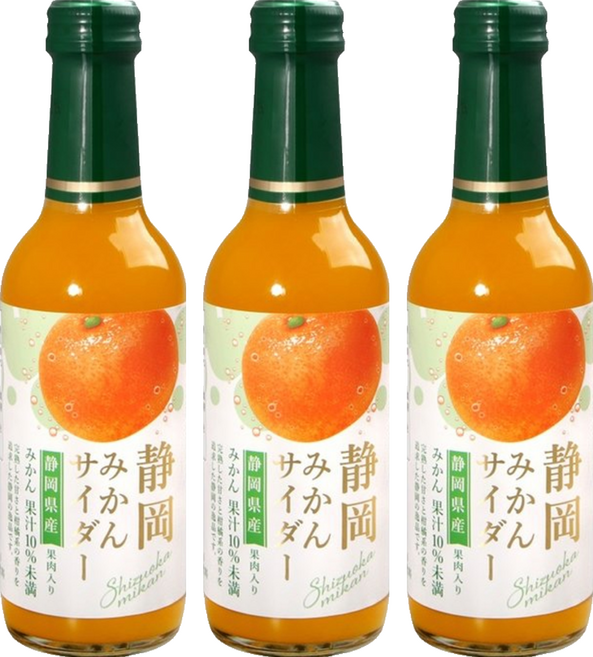 木村飲料 靜岡柑橘風味汽水 靜岡縣產, 240ml, 3瓶