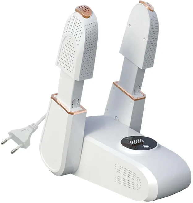 Smart Bearing 智慧魔力 多功能可定時數位顯示伸縮除臭烘鞋機, 白色