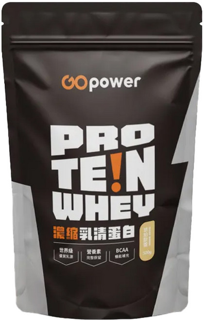 GOPower 果果能量 濃縮乳清蛋白飲 琥珀歐蕾, 500g, 1包