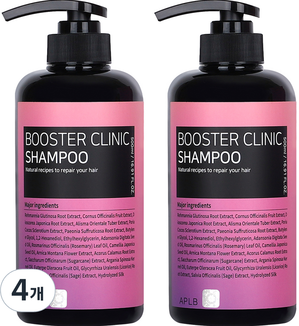 APLB 부스터 클리닉 샴푸, 500ml, 4개