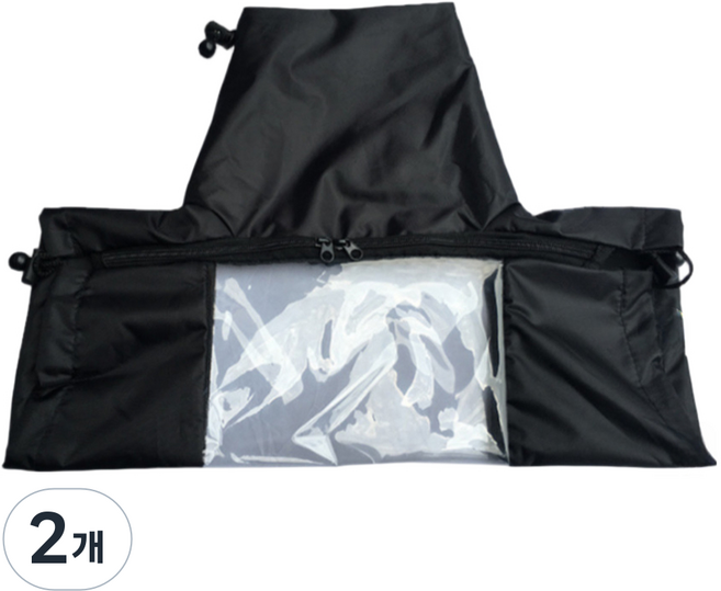 플로우코드 카메라 방수 레인 커버 블랙, 2개
