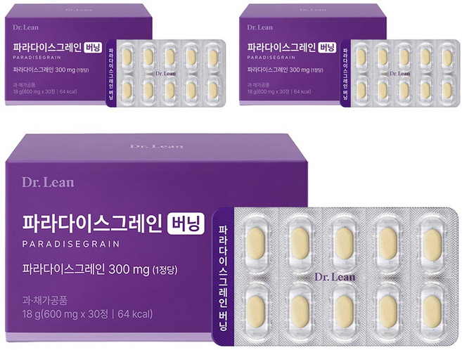 닥터린 파라다이스그레인 버닝 18g, 3개, 30정
