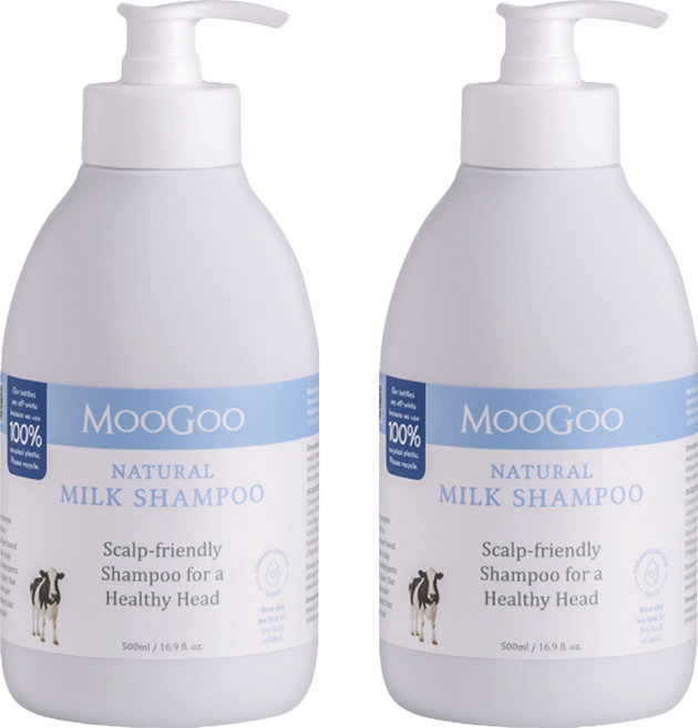 MOOGOO 天然初乳洗髮乳, 500ml, 2瓶