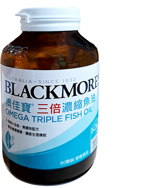 BLACKMORES 澳佳寶 三倍濃縮深海魚油 膠囊食品, 2.3g, 60顆, 1罐