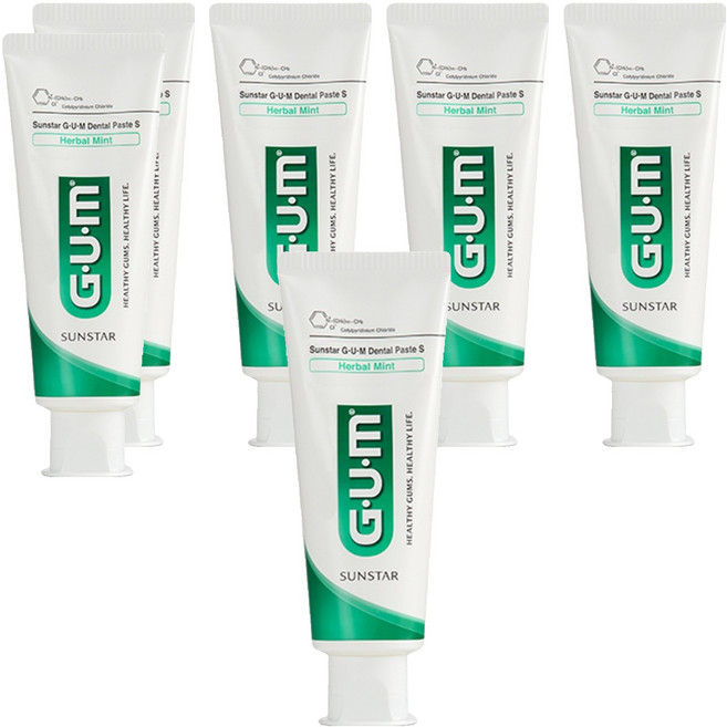 검 덴탈페이스트에스 치약, 130g, 6개