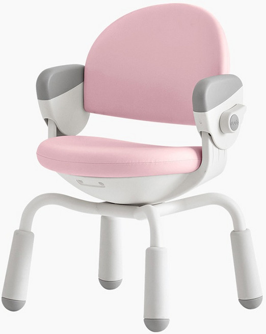 생활지음 아동용 루다 높이조절 의자 4LEGS, 핑크