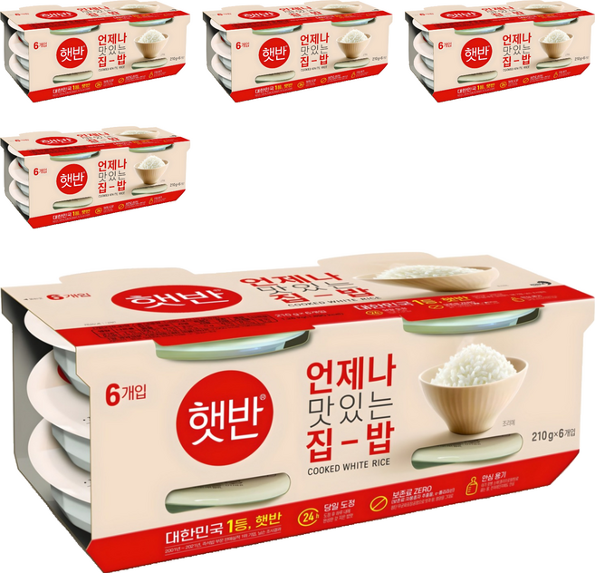 햇반 백미밥, 210g, 30개