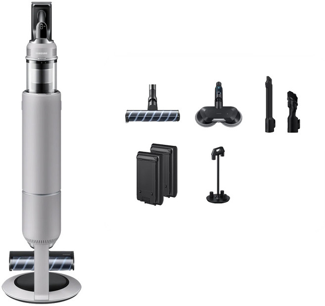 삼성전자 Bespoke 제트 AI Lite 청소기 280W VS28D952DCA + 물걸레 브러시 패키지 세트 고객직접설치, 페블 그레이