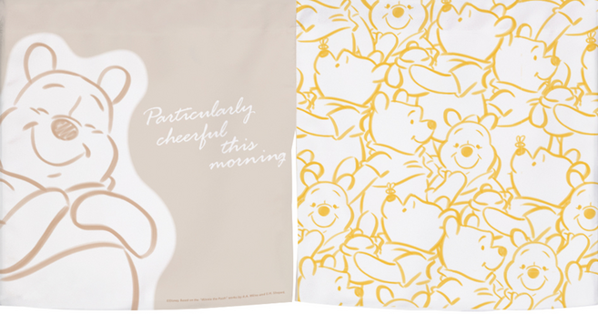 收納王妃 迪士尼 半分式短布簾, 溫暖維尼 白色, 1個