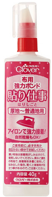 Clover 可樂牌 布用強力膠 40g 日本製, 1個, 紅色