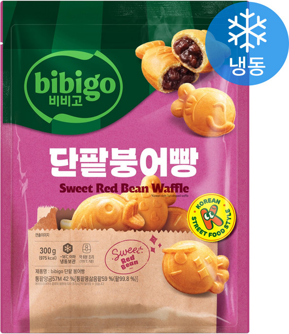 비비고 단팥붕어빵 (냉동), 300g, 1개