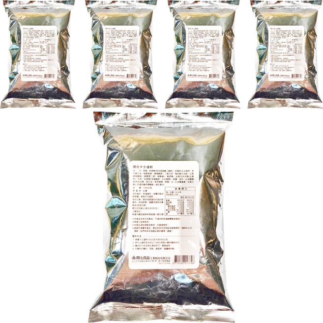 開元食品 卡士達粉, 1kg, 5包