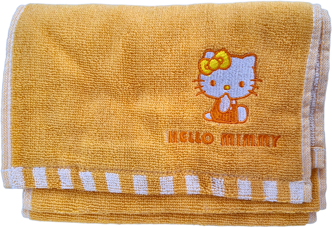 Hello Kitty 凱蒂貓 運動長毛巾 20 x 110cm, 黃色, 1條