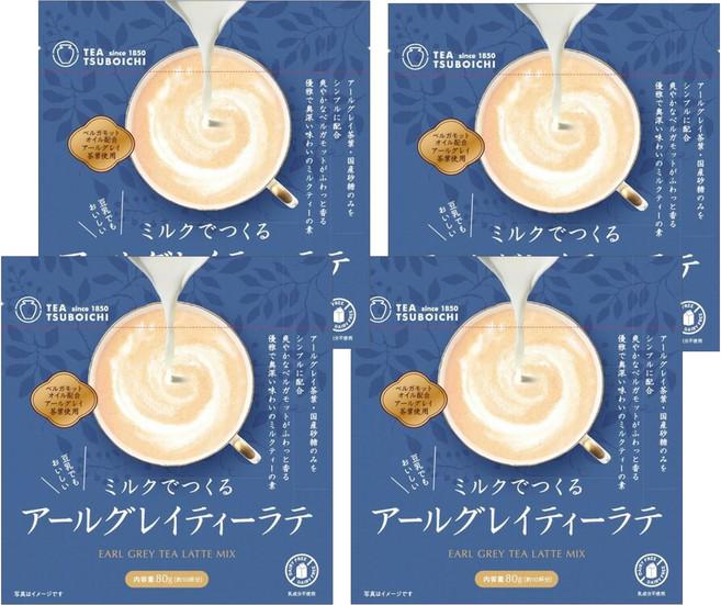 TEA TSUBOICHI 製茶本舖 伯爵茶沖泡粉, 80g, 1入, 4包