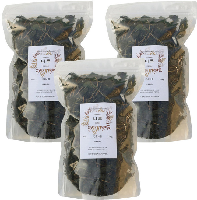 나물투데이 국내산 건취나물, 100g, 3개