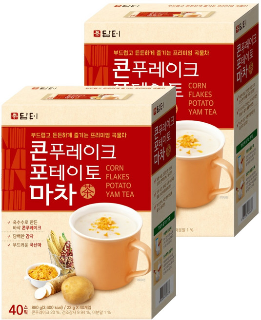 담터 콘푸레이크 포테이토 마차, 22g, 40개입, 2개