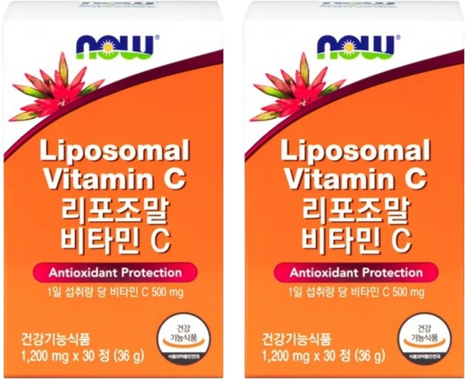 나우푸드 리포조말 비타민C 30p, 36g, 2개 - 쿠팡