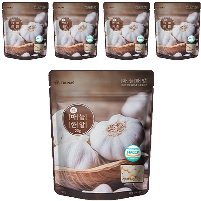자연한알 간편양념 마늘한알 향신료, 20g, 5개