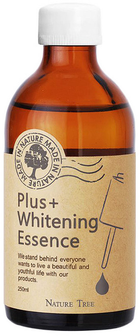 NATURE TREE 自然樹 美白濃縮精華液 淡化暗沉 明亮膚色 玻尿酸+蘆薈 強效補水保水 保濕亮白雙效, 250ml, 1瓶