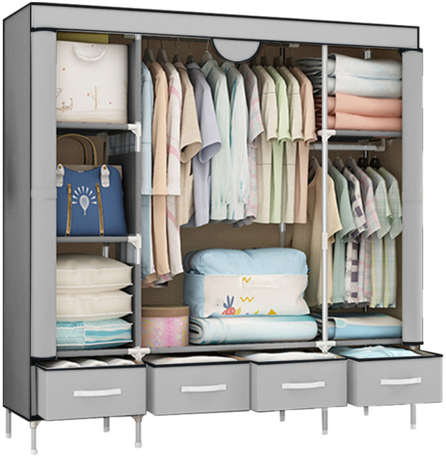 MAME 조립식 비키니 옷장 M, 라이트그레이