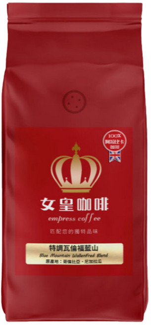 女皇咖啡 特調瓦倫福 藍山咖啡/阿拉比卡咖啡 台灣烘焙, 454g, 1包, Whole Bean