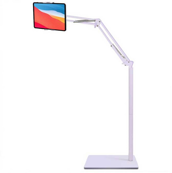 홈플래닛 접이식 스탠드형 핸드폰 거치대 140cm, 라벤더, 1개