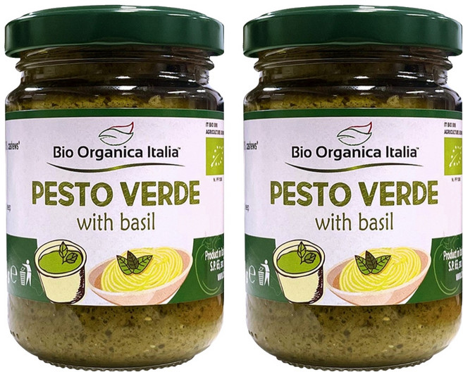 비오오가니카 유기농 바질 페스토, 140g, 2개