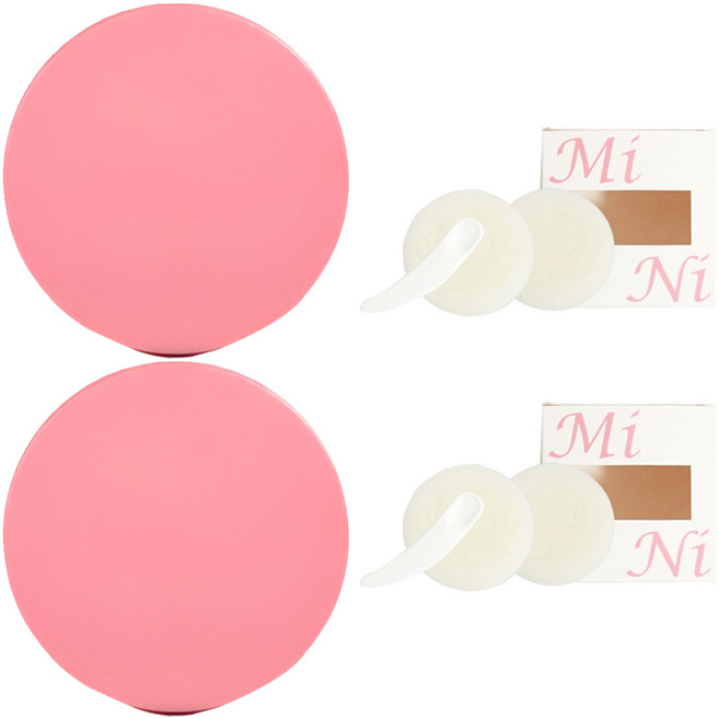 셀프천사 미니 DIY 비비 쿠션 케이스 5g, 핑크 무지, 2개