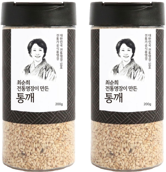 승인식품 최순희 전통명장이 만든 볶은참깨, 200g, 2개