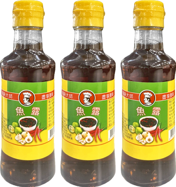 CHEF'S CHOICE 美味大師 魚露 泰國原產, 200ml, 3瓶