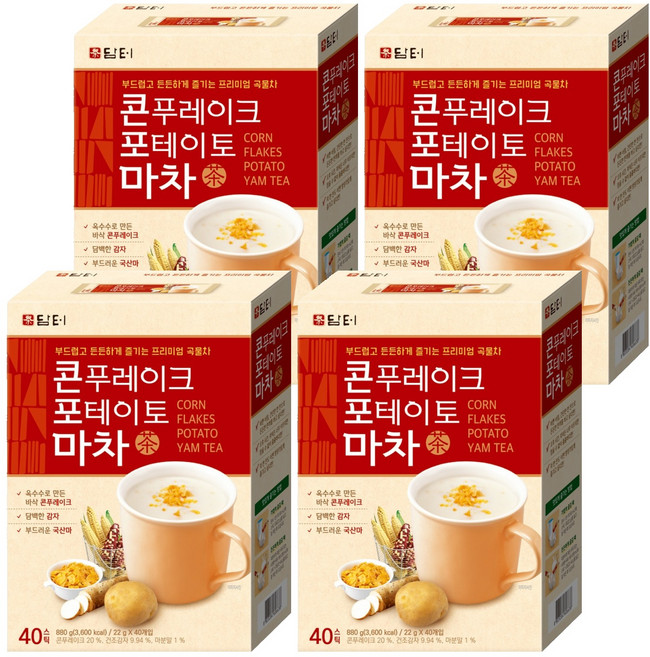 담터 콘푸레이크 포테이토 마차, 22g, 40개입, 4개