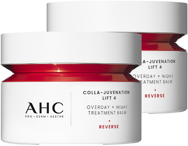 AHC 콜라 쥬비네이션 리프트 4 오버데이 나이트 트리트먼트 밤, 50ml, 2개