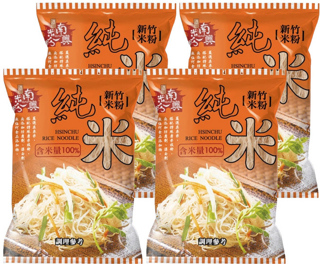 南興米粉 新竹純米米粉, 4包, 200g
