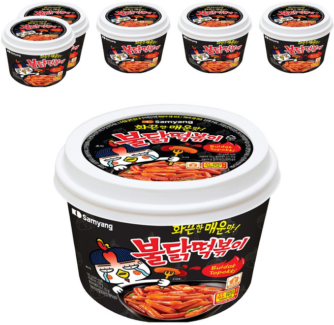 삼양 불닭떡볶이, 185g, 6개