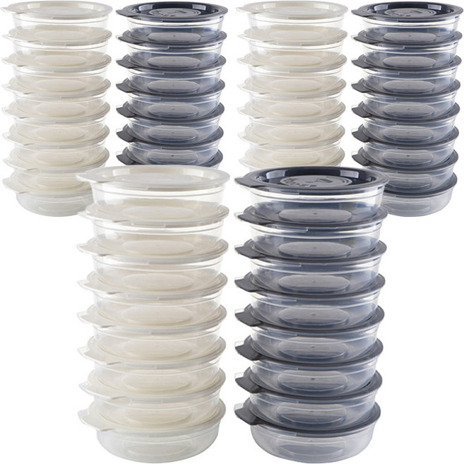 이지앤프리 이지쿡 패밀리 보관용기 홈세트, 48개, 450ml