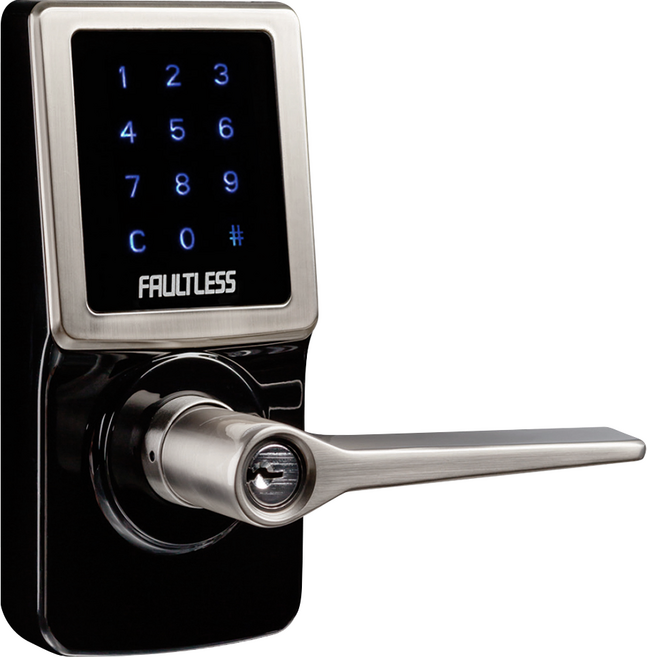 FAULTLESS 加安牌 電子鎖 水平鎖 密碼/鑰匙 原廠保固, TL505P, 1個