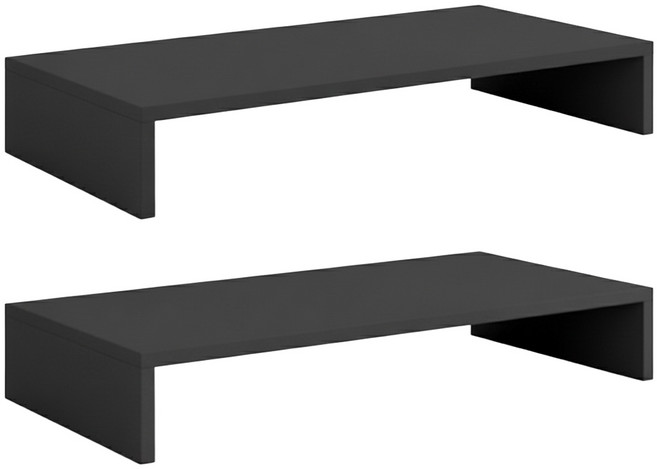 螢幕增高架 桌面增高架 電腦增高架 電腦螢幕架 1116g 2個, 經典黑