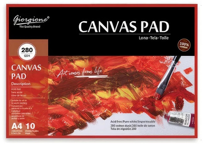 조르조네 캔버스 전용 접착식패드 스케치북, 1개