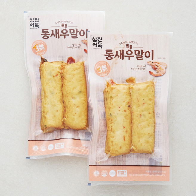 삼진어묵 통새우말이 2개입, 160g, 2개