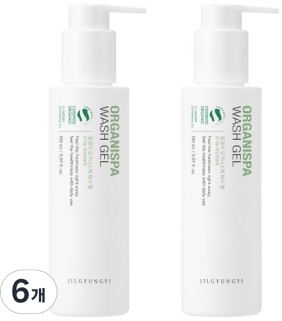 JilGyungYi 質更益 女性Organispa私密清潔凝膠, 150ml, 6個